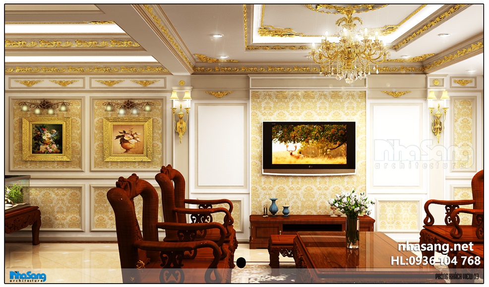 thiết kế nội thất tân cổ điển